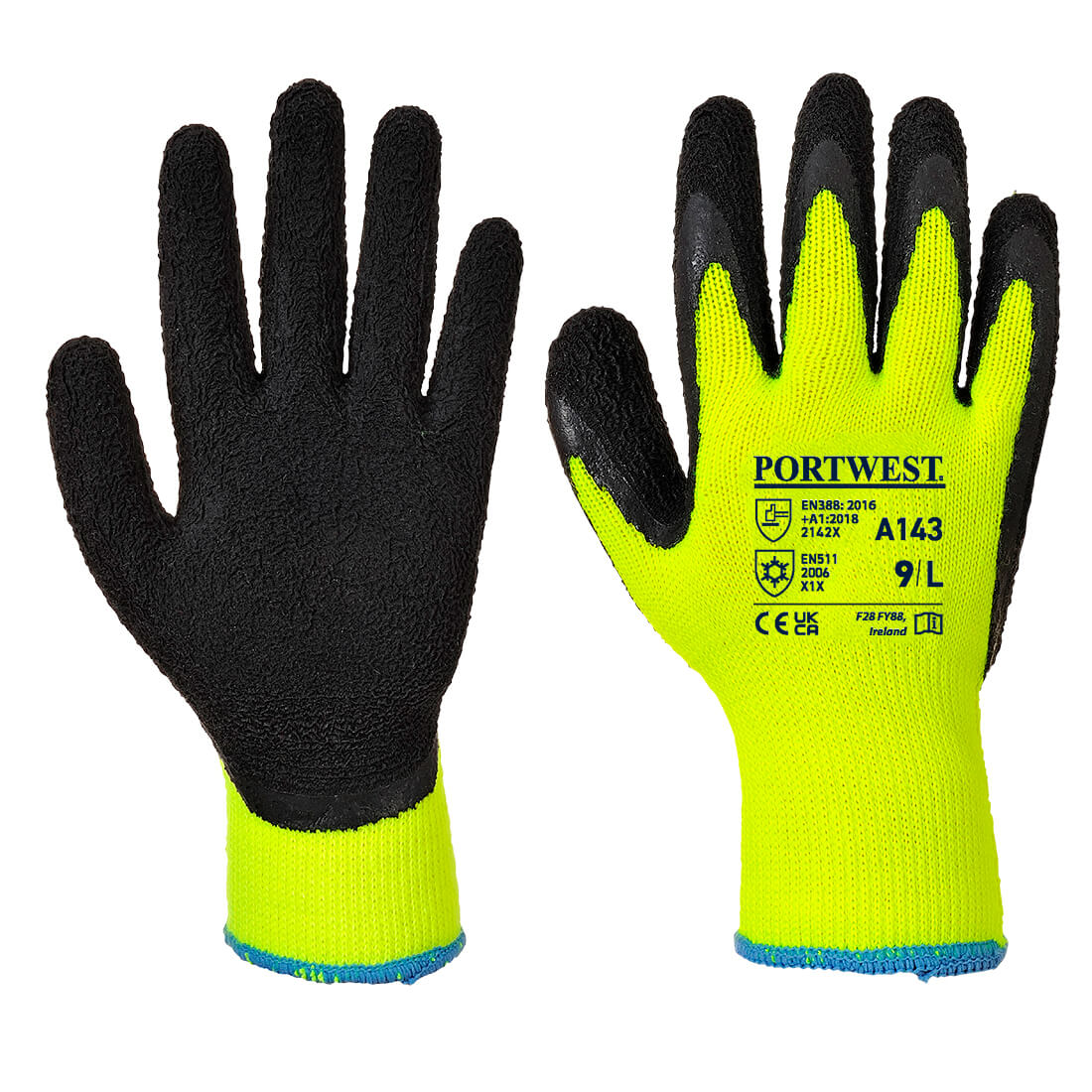 Portwest A143 — Cold 10 Latex Foam Glove