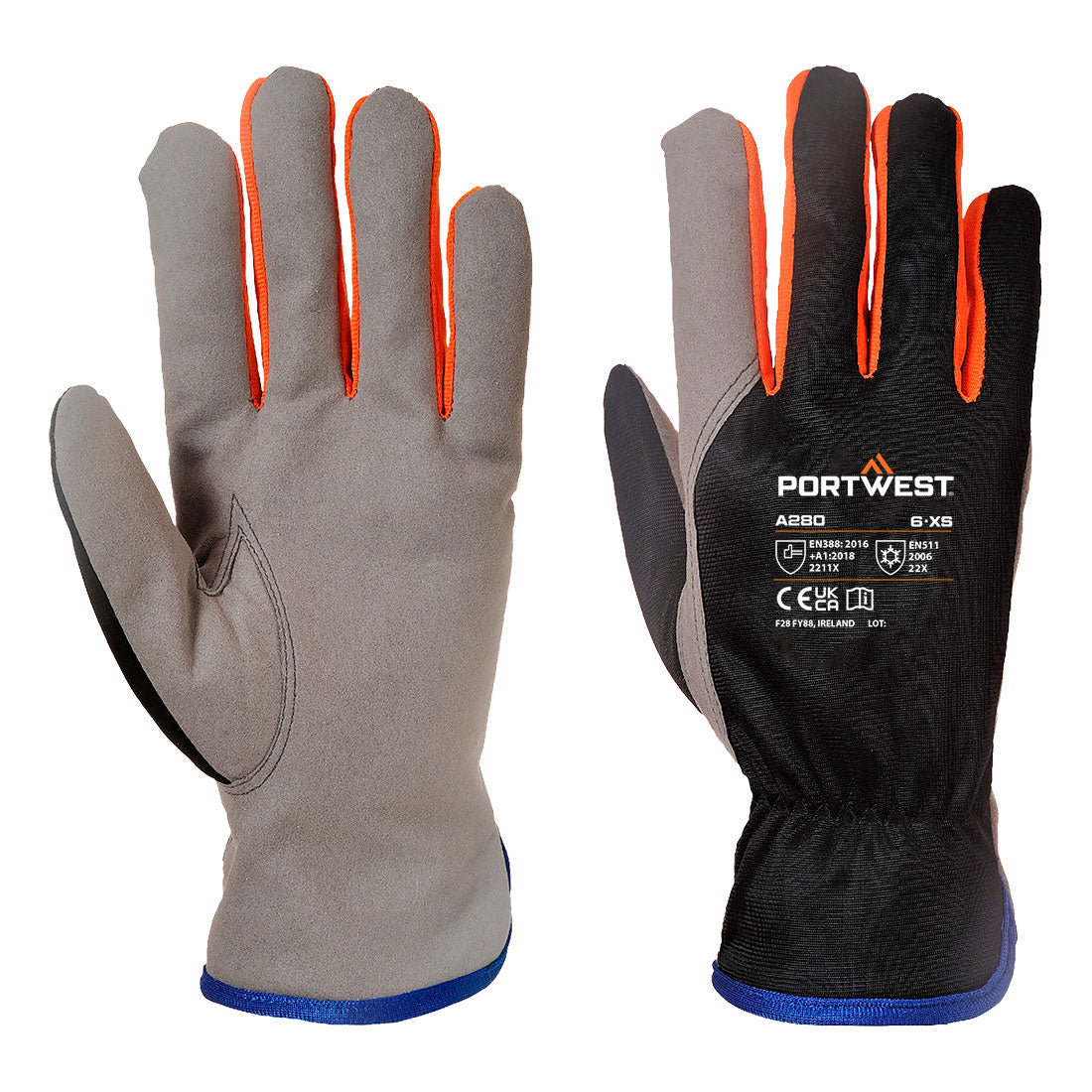 Portwest A280 — Cold 240 Synthetic Leather Mechanical Glove