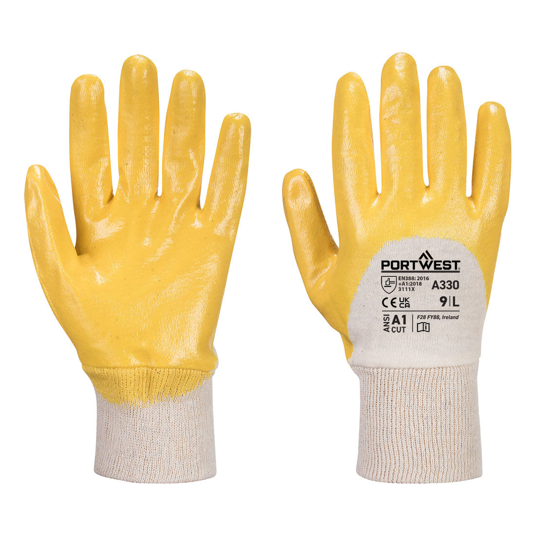 Portwest A330 — Grip 12 Nitrile Light Knitwrist Glove