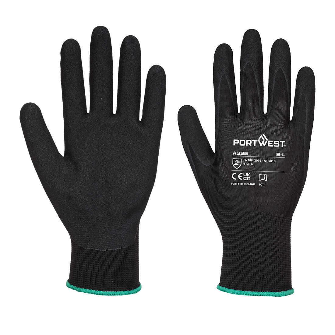 Portwest A335 — Grip 15 Polyester Nitrile Sandy Glove