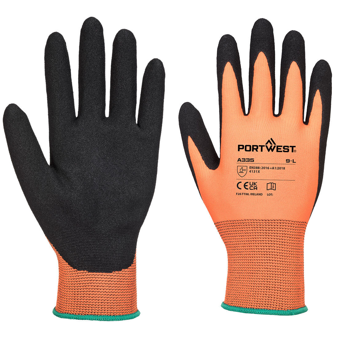 Portwest A335 — Grip 15 Polyester Nitrile Sandy Glove