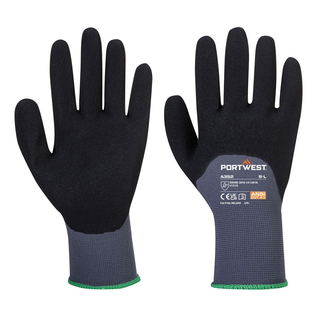 Portwest A352 — Grip 15 Nitrile Sandy 3/4 Palm Glove