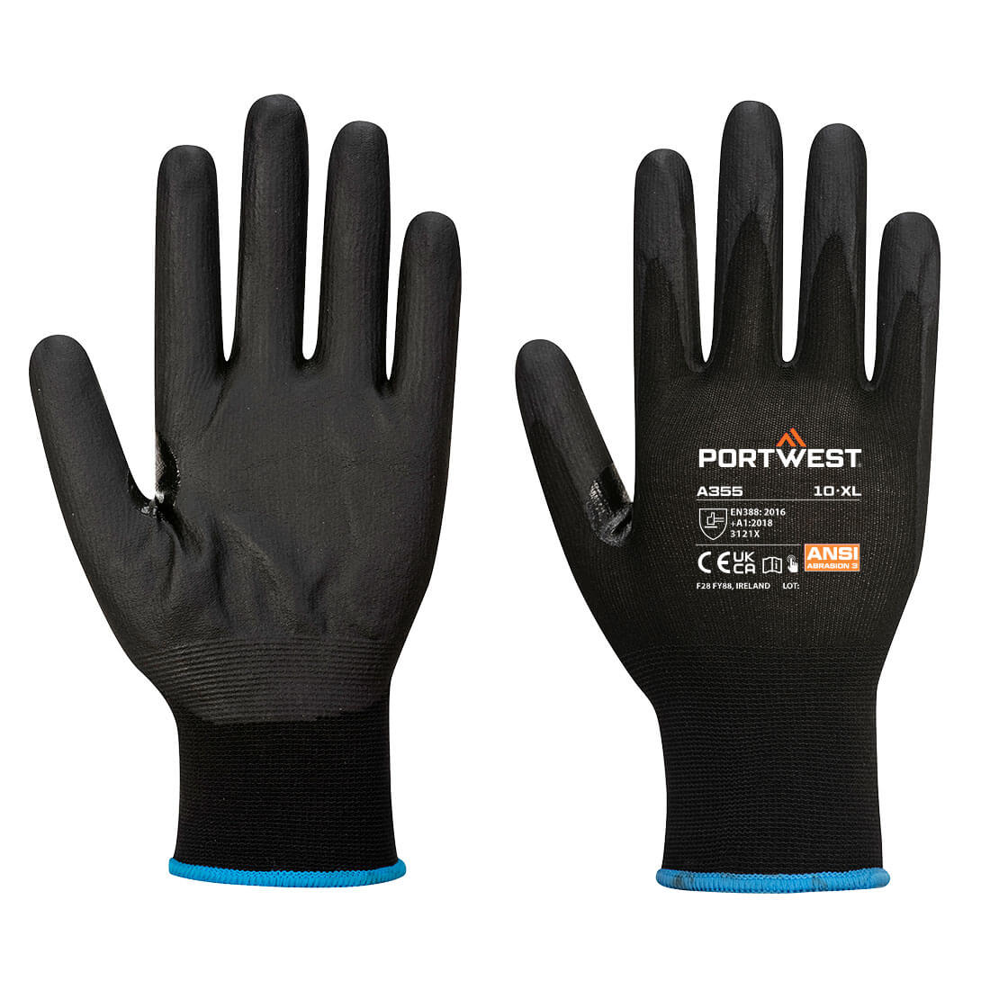 Portwest A355 — Grip 15 Nitrile Foam Touchscreen Glove (Pk12)