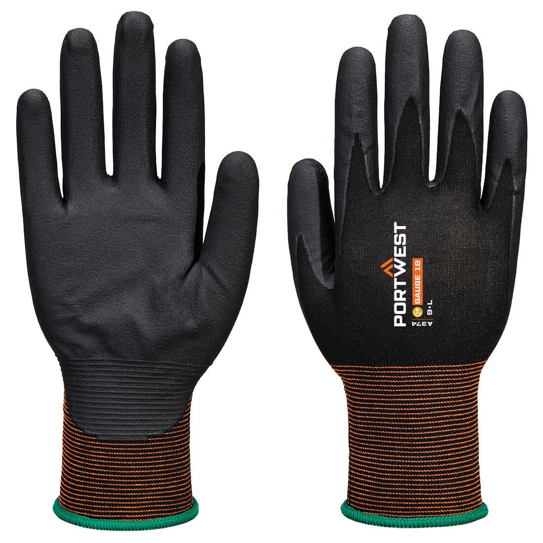 Portwest A374 — GP Grip 18 Nitrile Micro Foam Glove