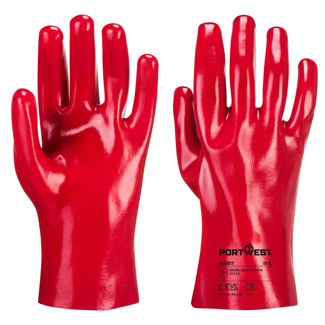 Portwest A427 — Grip 12 PVC Gauntlet 27cm