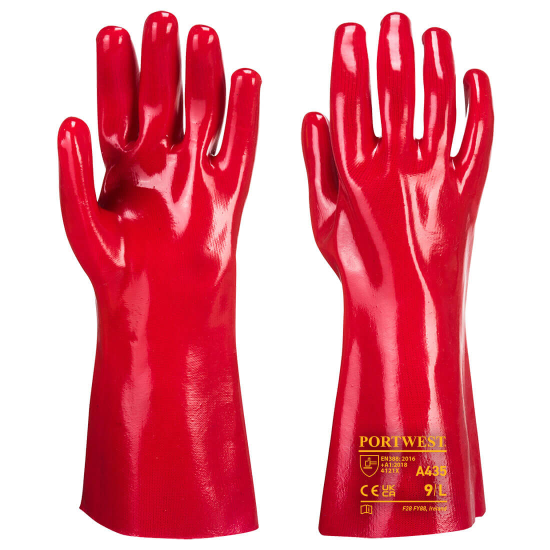 Portwest A435 — Grip 12 PVC Gauntlet 35cm