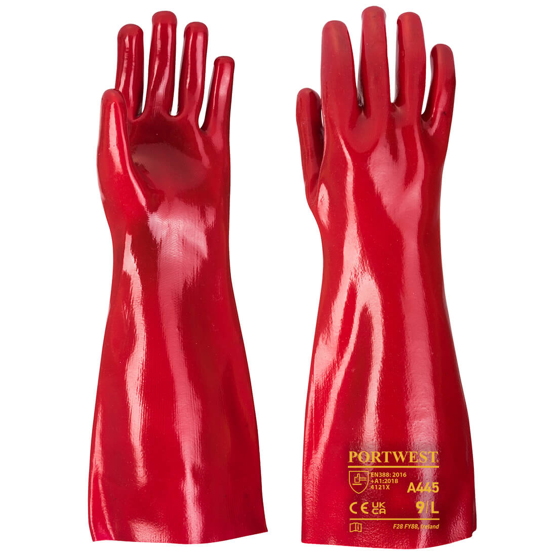 Portwest A445 — Grip 12 PVC Gauntlet 45cm
