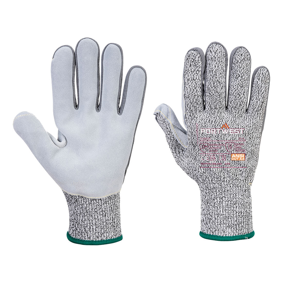 Portwest A630 — Cut D13 Leather Palm Glove
