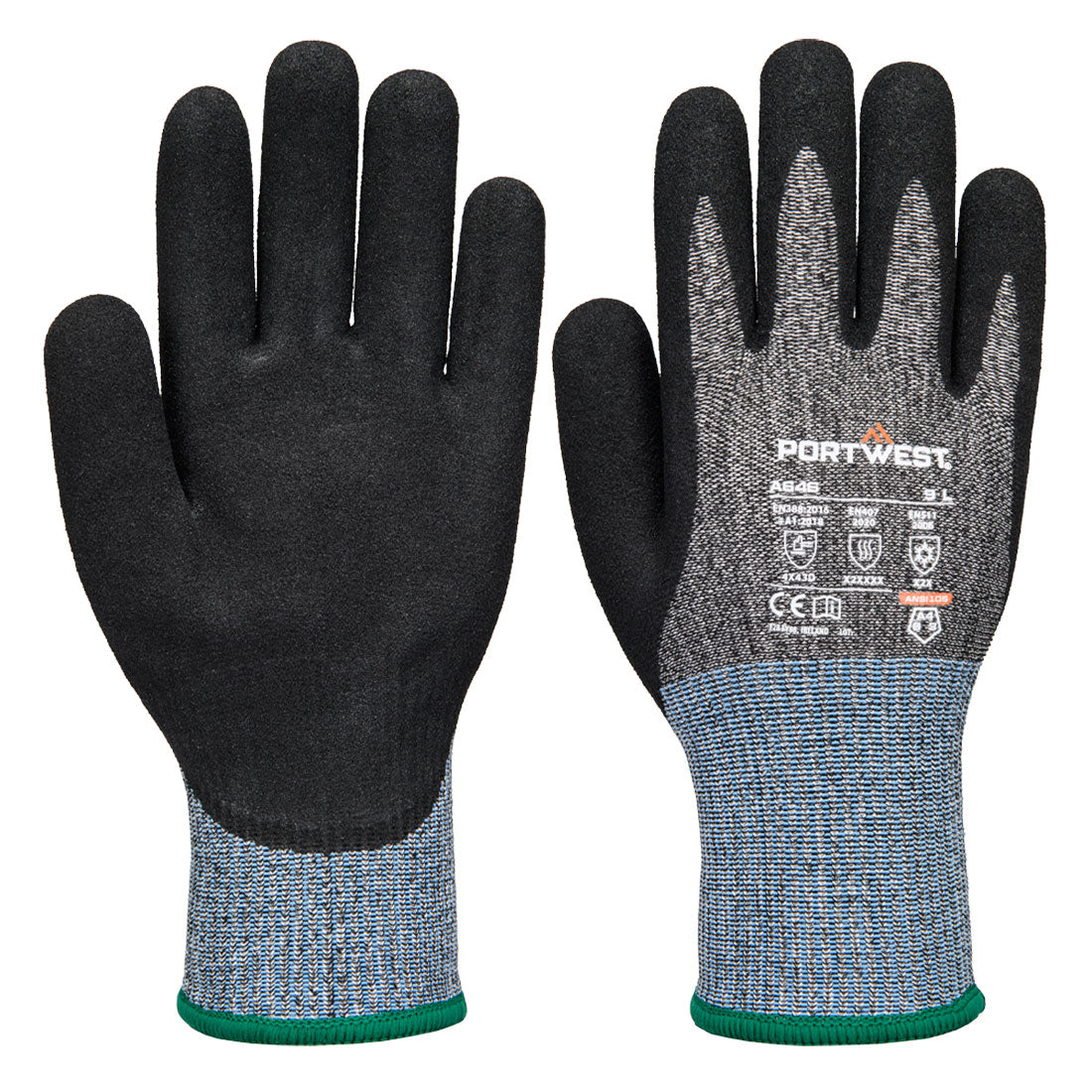 Portwest A646 — Cold D13 Nitrile Viz-Tex Cut Glove