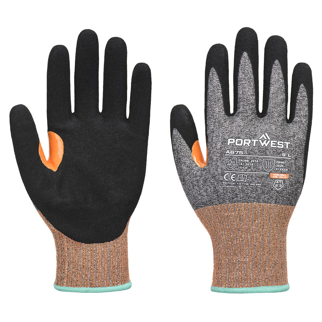 Portwest A675 — CS Cut G18 Nitrile Sandy Glove A7