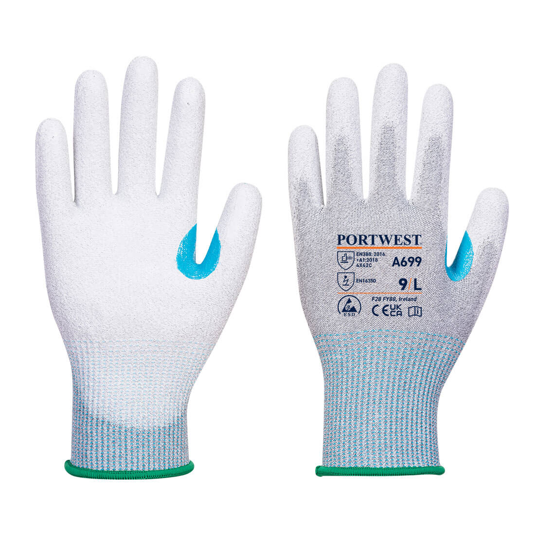 Portwest A699 — MR13 ESD PU Palm Glove (Pk12)