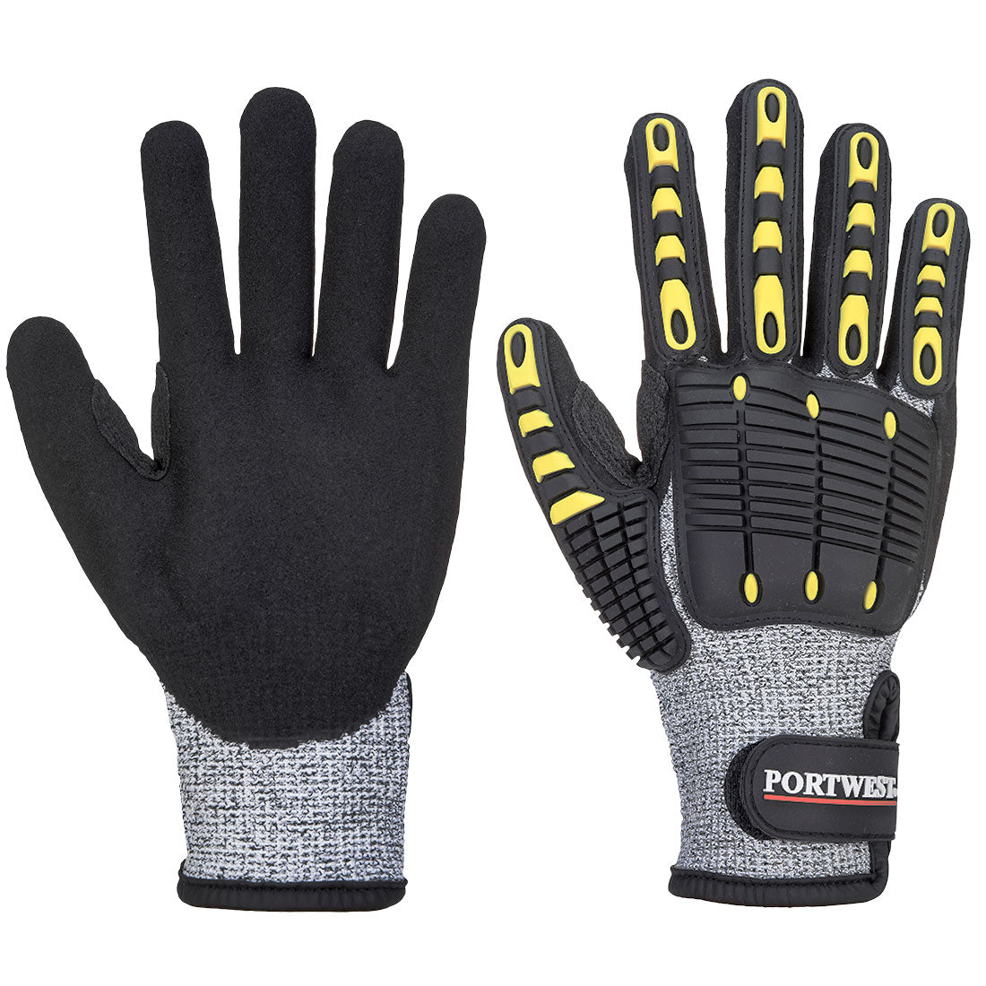 Portwest A722 — Impact C13 Nitrile Sandy Reinforced Palm Glove