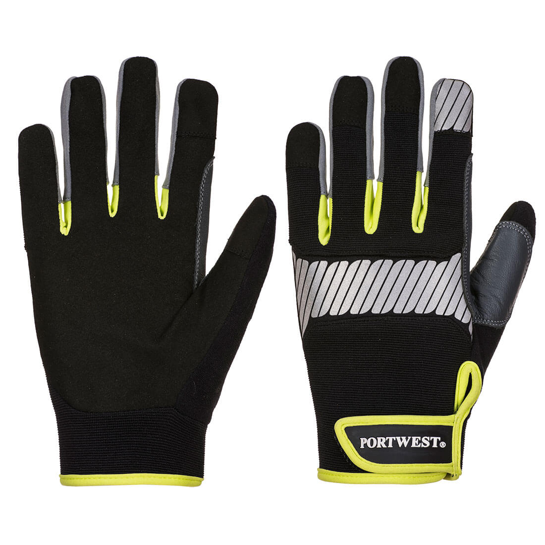 Portwest A770 — PW3 Mechanic 80 Reflective Utility Glove