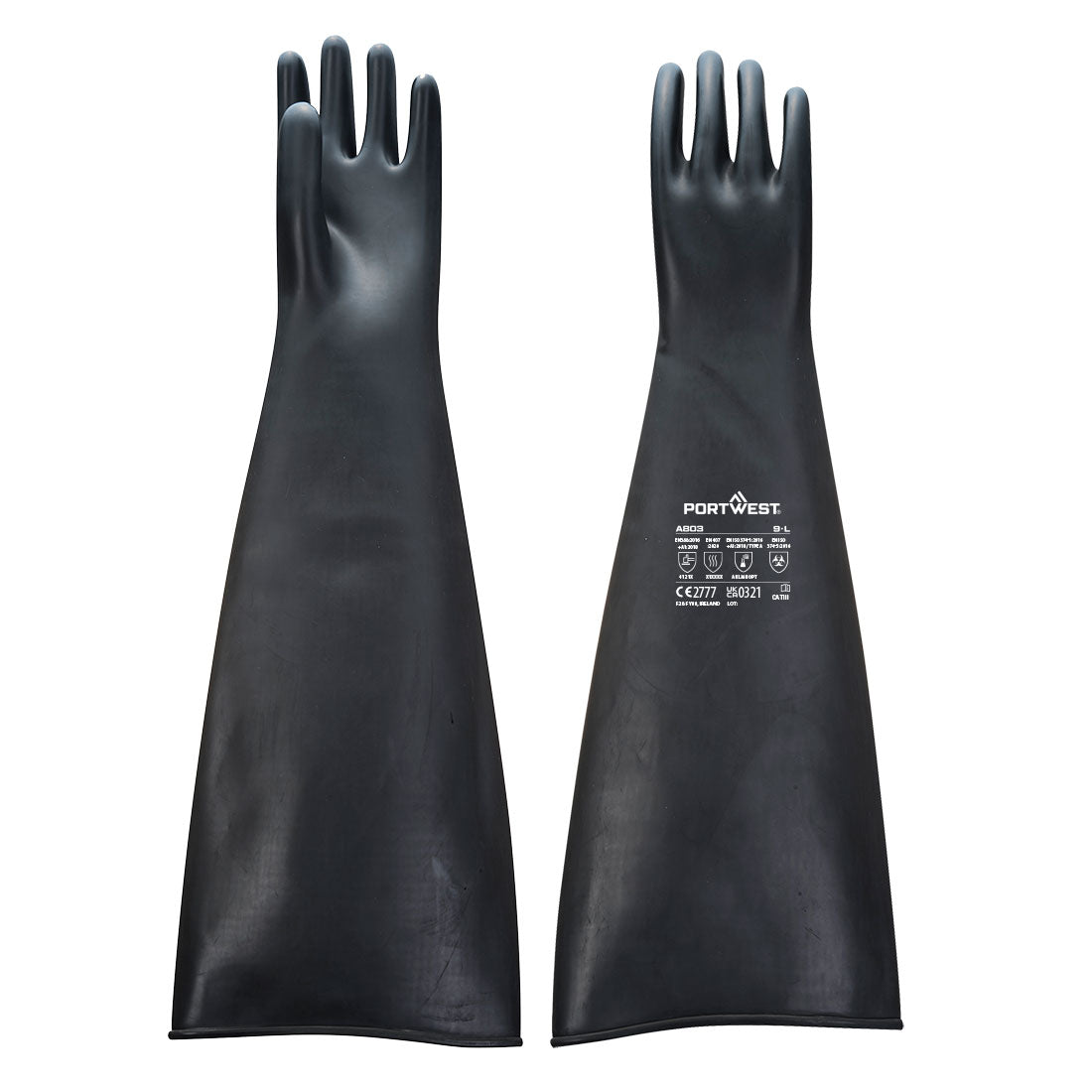 Portwest A803 — Chem 600 Latex Heavyweight Gauntlet