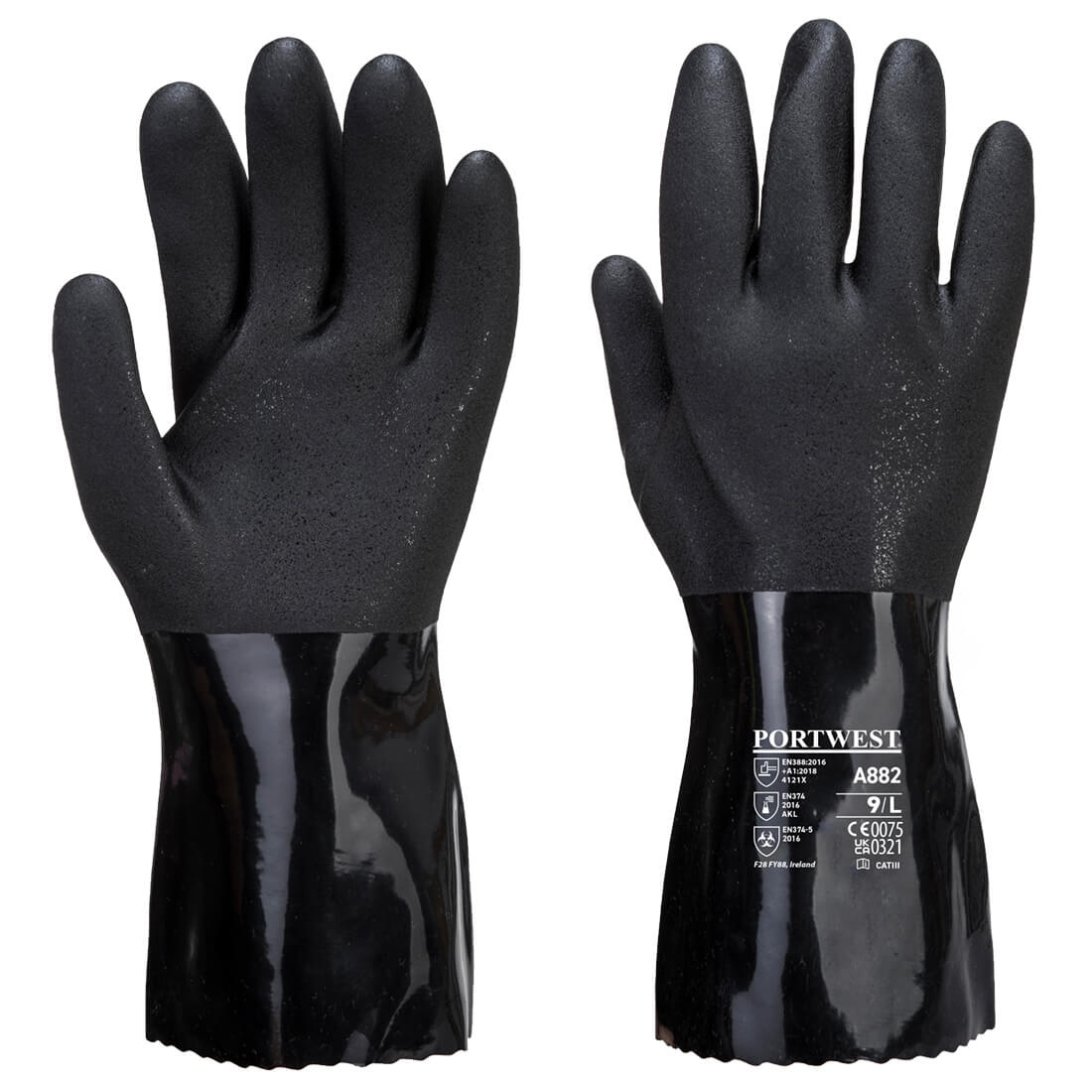 Portwest A882 — ESD PVC Chemical Gauntlet