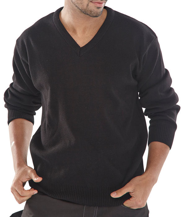 Beeswift ACSVBLS — ACRYLIC SWEATER V/N BLACK S