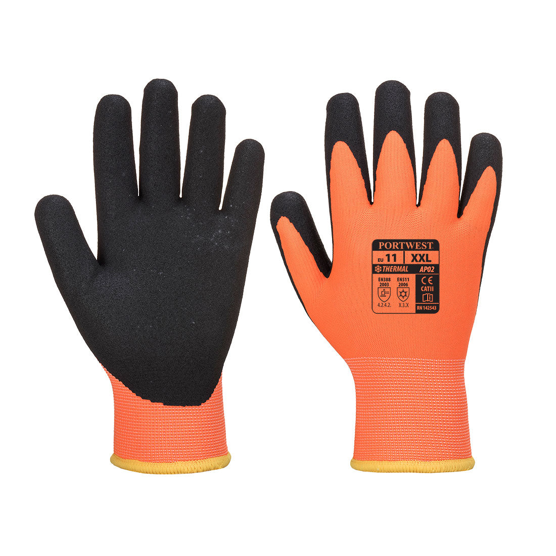 Portwest AP02 — Cold 10 Nitrile Sandy Liquid Repellent Glove