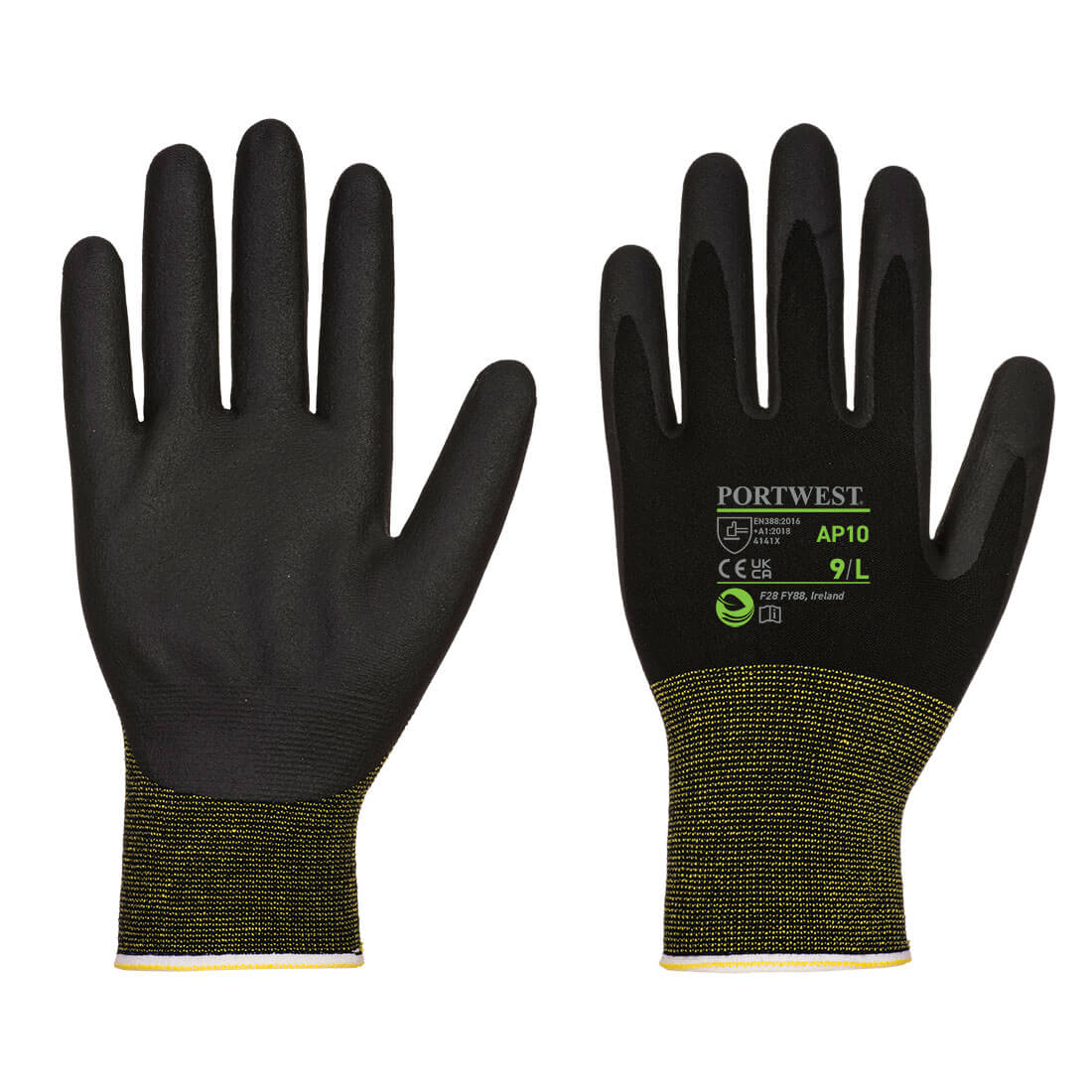 Portwest AP10 — Grip 15 Foam Nitrile Bamboo Glove (Pk12)