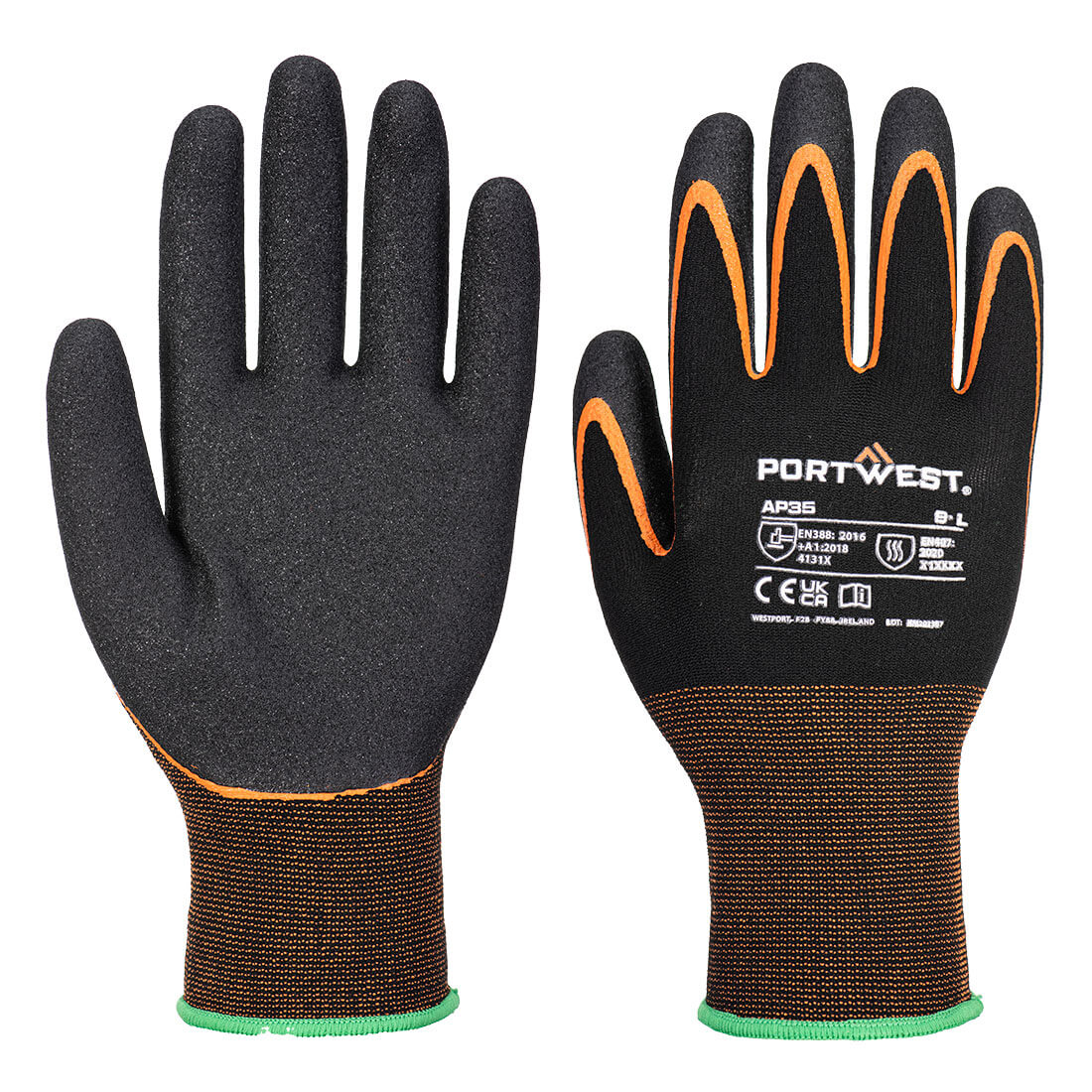 Portwest AP35 — Grip 15 Nitrile Double Palm Glove