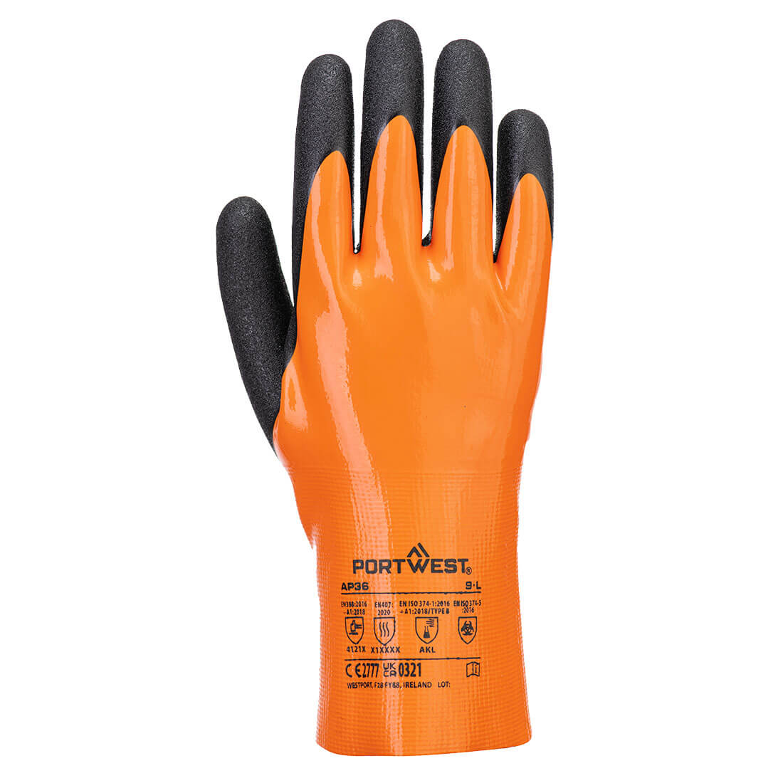 Portwest AP36 — Grip 18 Nitrile Double Gauntlet