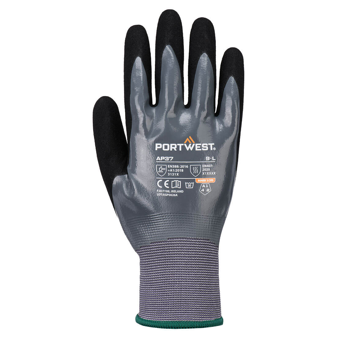 Portwest AP37 — Grip 15 Nitrile Foam Touch Screen Glove