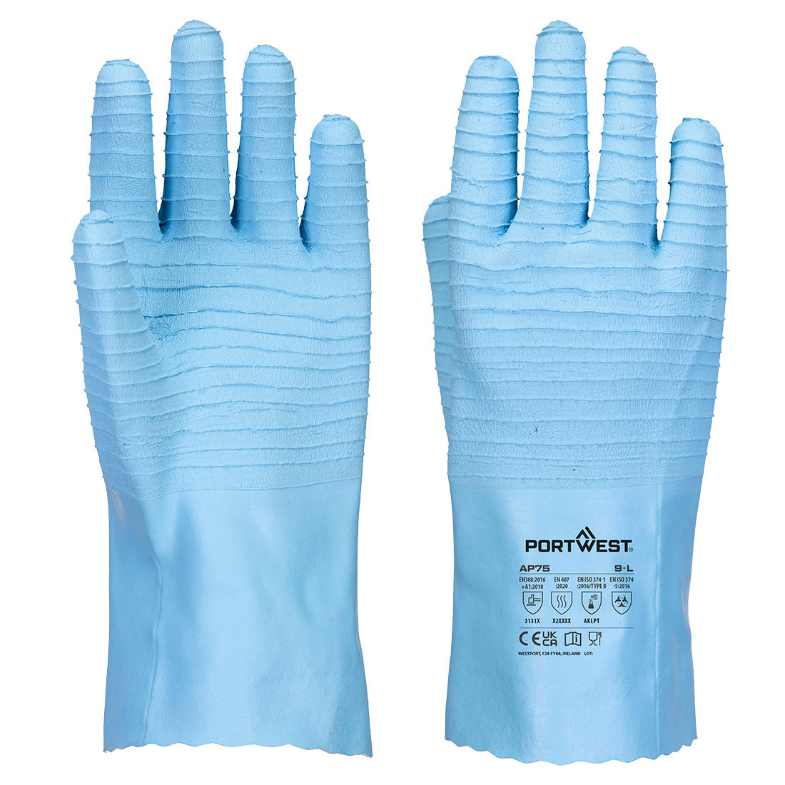 Portwest AP75 — FD Chemical B Latex Gauntlet