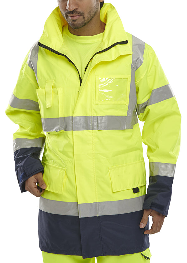 Beeswift BD109SYNXXXL — BD109 SAT YEL NAVY JACKET XXXL