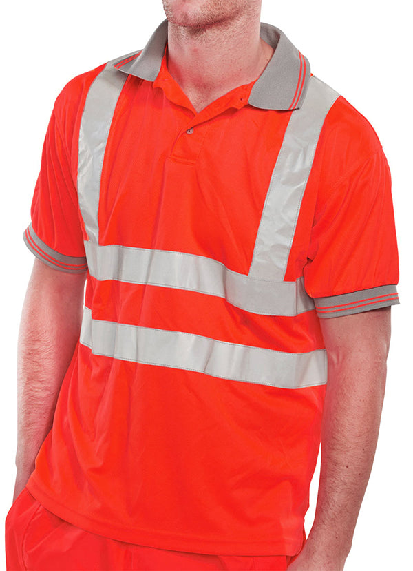 BSEEN EN ISO 20471 POLO OR — Beeswift BPKSE