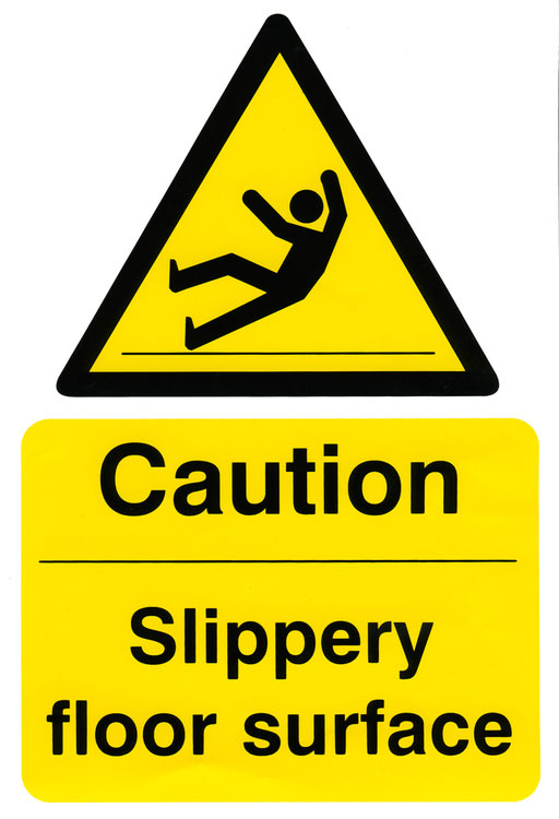 Beeswift BSS11039N — CAUTION SLIPPERY SURFACE SIGN