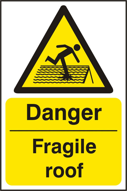 Beeswift BSS11100N — DANGER FRAGILE ROOF SIGN