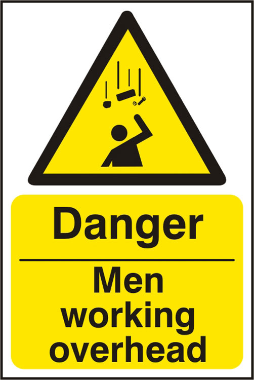 Beeswift BSS11114N — DANGER MEN WORKING OVERHEAD SIGN