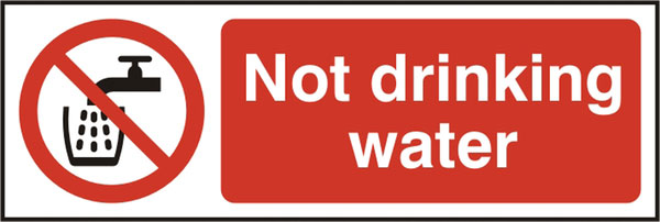 Beeswift BSS11676N — NOT DRINKING WATER SIGN