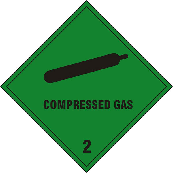 Beeswift BSS1869SN — COMPRESSED GAS SIGN