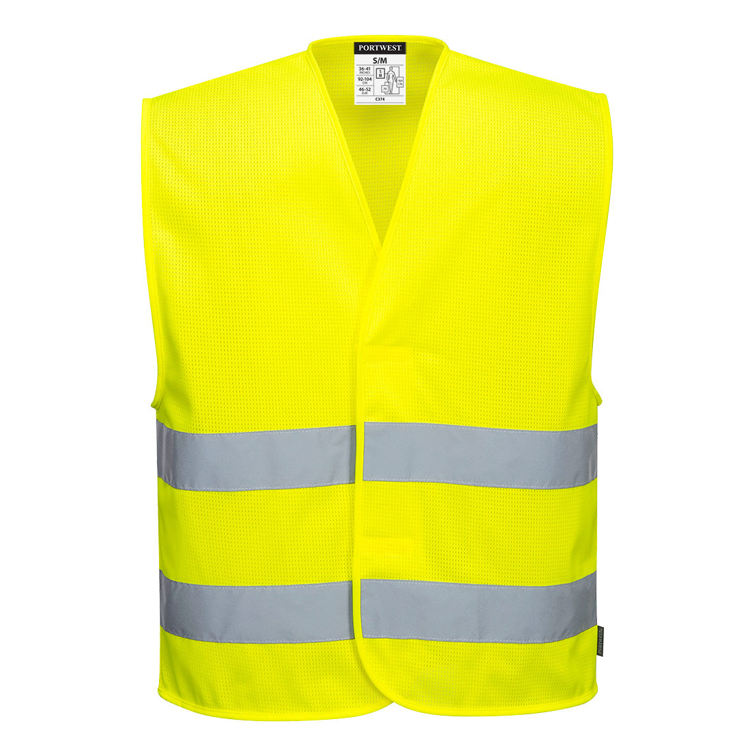 Portwest C374 — Hi-Vis Mesh Two Band Vest