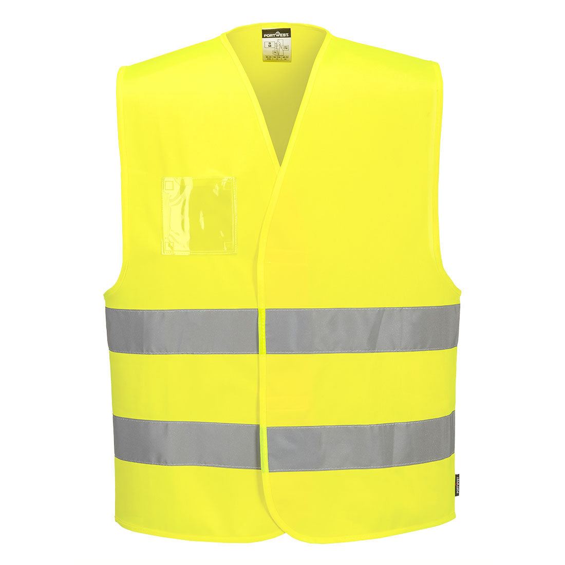 Portwest C475 — Hi-Vis Two Band Dual ID Holder Vest