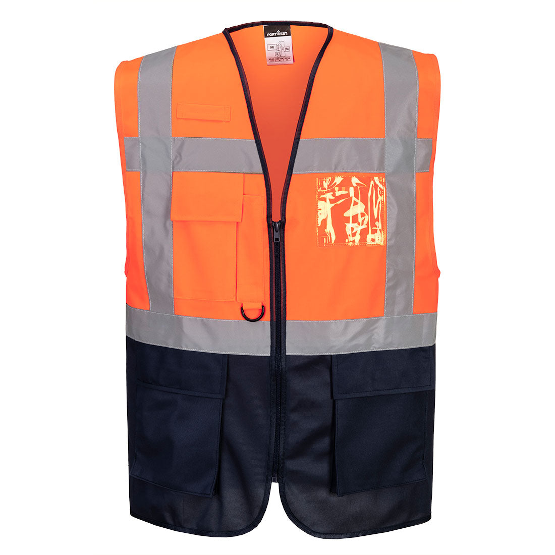Portwest C476 — Warsaw Hi-Vis Contrast Executive Vest