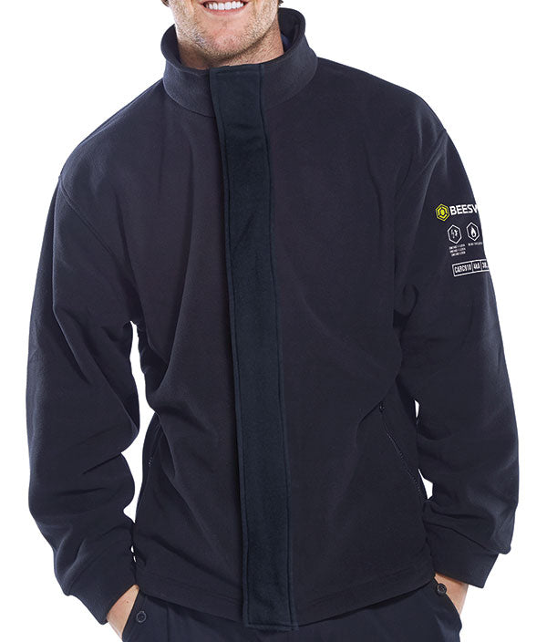 Beeswift CARC910N3XL — ARC COMPLIANT FLEECE JACKET NAVY 3XL