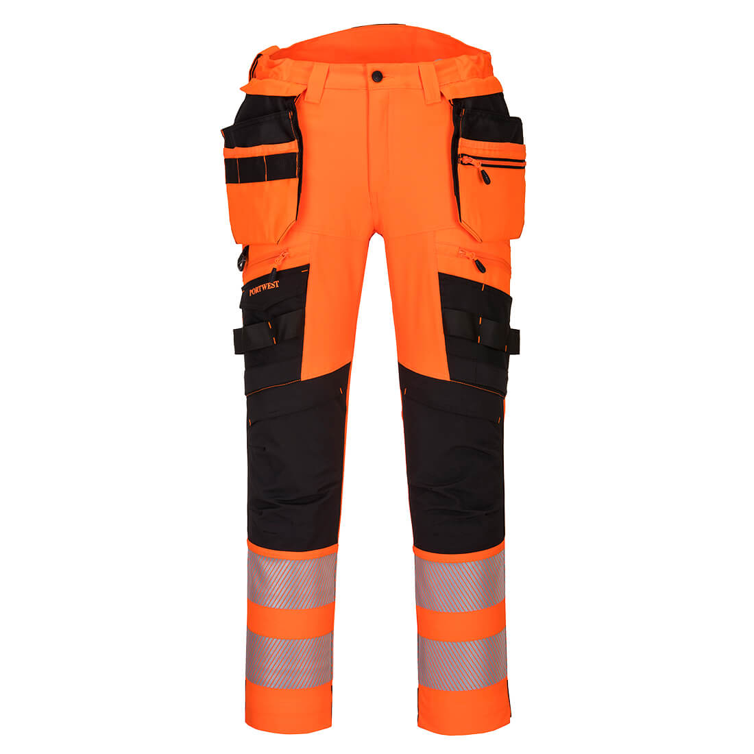 Portwest DX442 — DX4 Hi-Vis Detachable Holster Pocket Trousers