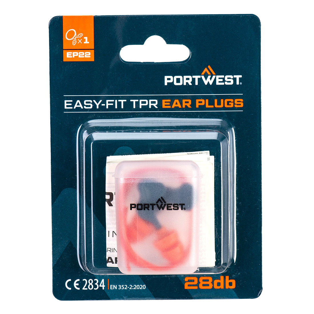 Portwest EP22 — Easy Fit TPR Corded (1 Pair)