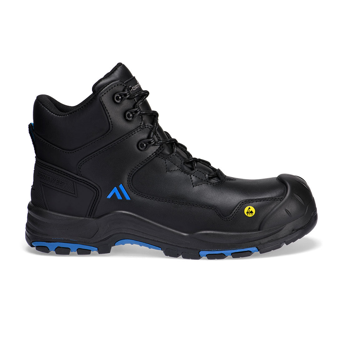 Portwest FC18 — Composite Action Leather Mid Boot S3S ESD HRO SR SC FO
