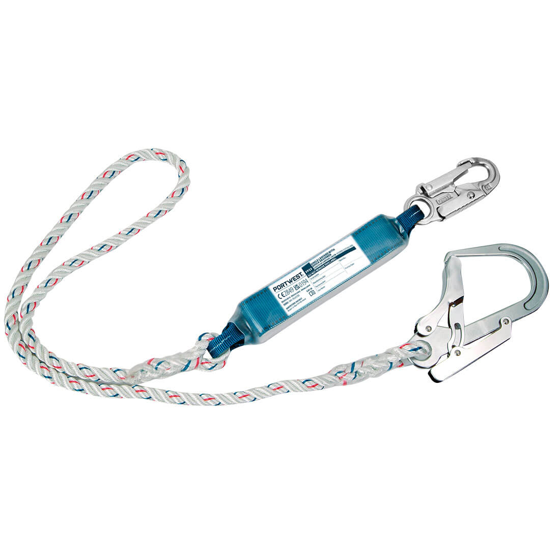 Portwest FP23 — Single 1.8m Lanyard With Shock Absorber