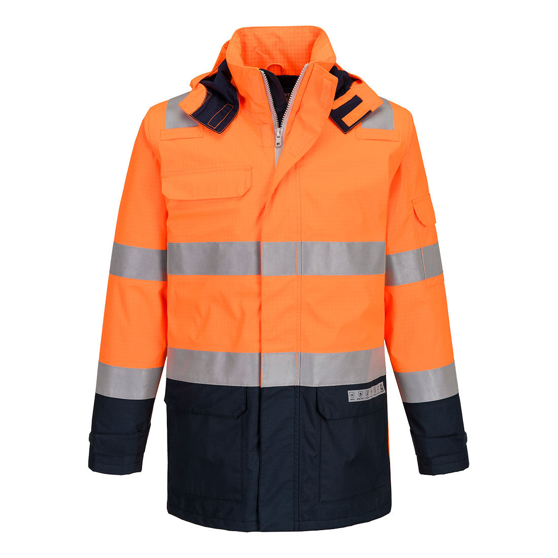 Portwest FR605 — Bizflame Rain+ Hi-Vis Multi-Norm Contrast FR Jacket