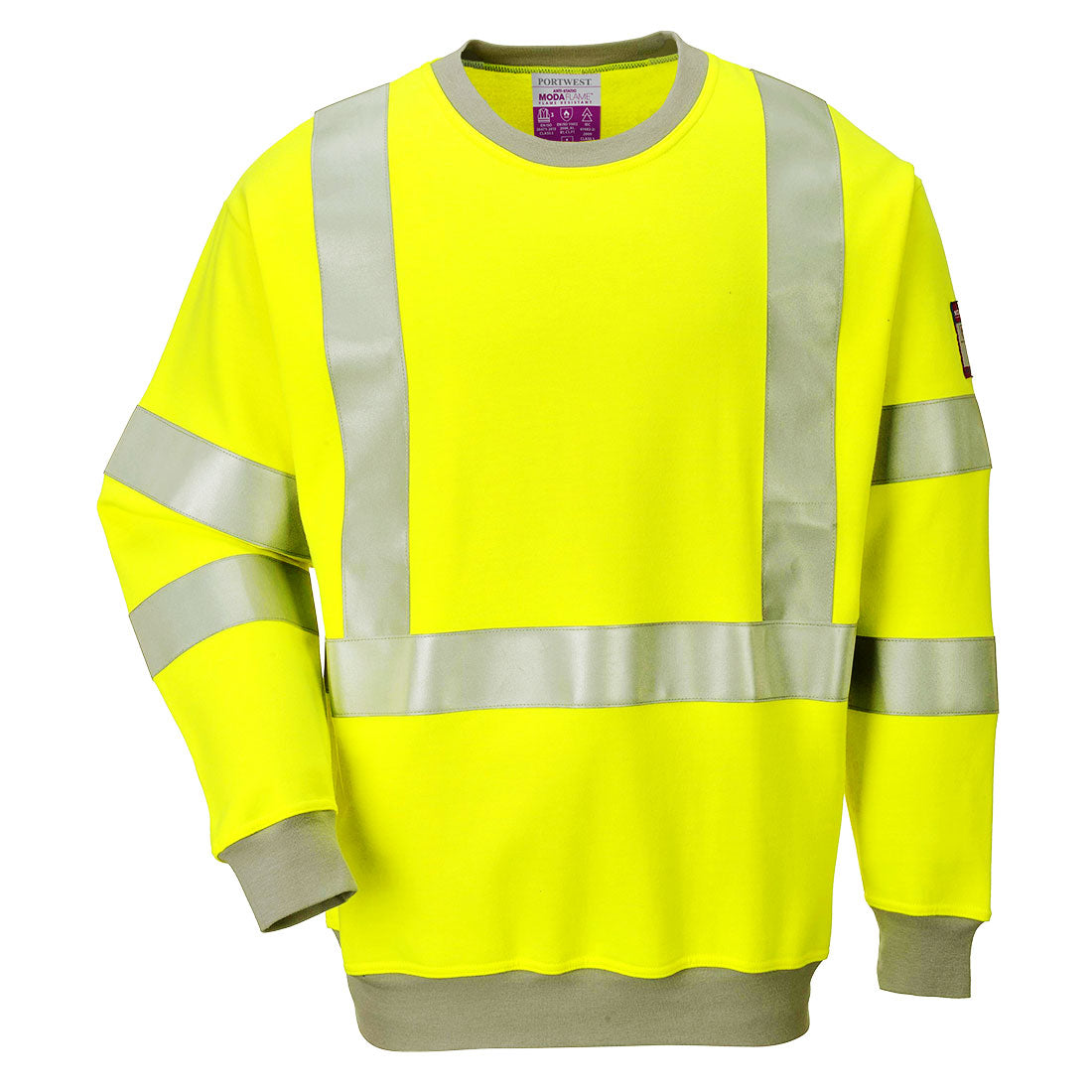Portwest FR72 — Modaflame Knit Hi-Vis FR Sweatshirt