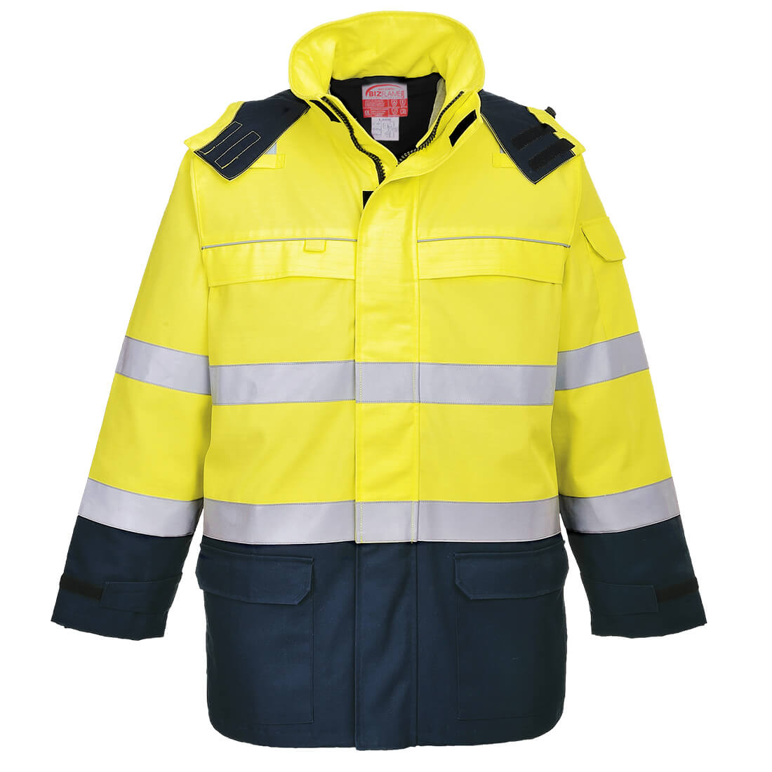 Portwest FR79 — Bizflame Rain+ Hi-Vis Multi-Norm Constrast FR Jacket
