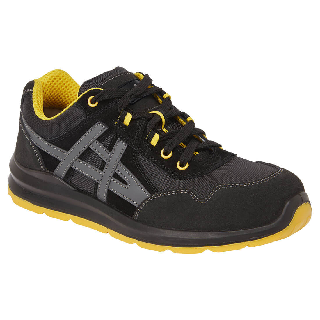 Portwest FT50 — Steel Leather and Textile Trainer S1 FO SR