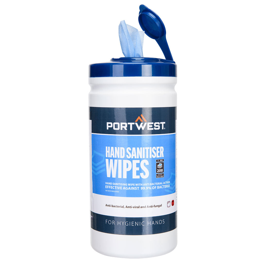 Portwest IW40 — Hand Sanitiser Wipes (200 Wipes)