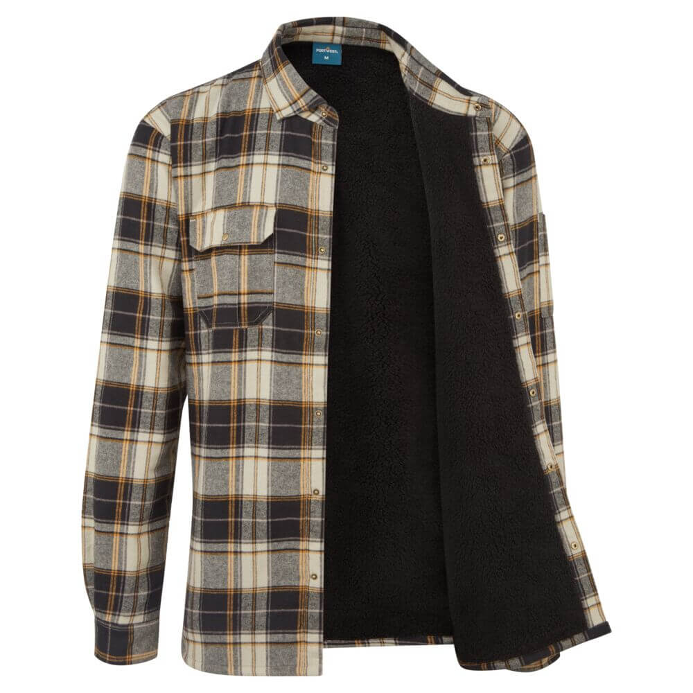 Portwest KA313 — KA3 Sherpa Lined Check Shirt