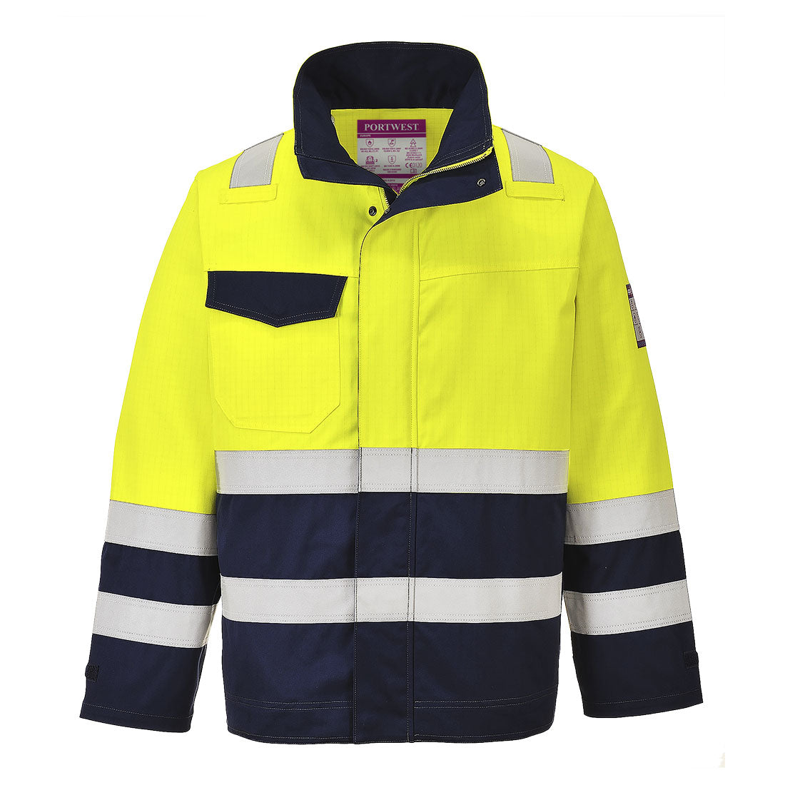 Portwest MV25 — Modaflame Work Hi-Vis Multi-Norm Contrast FR Jacket