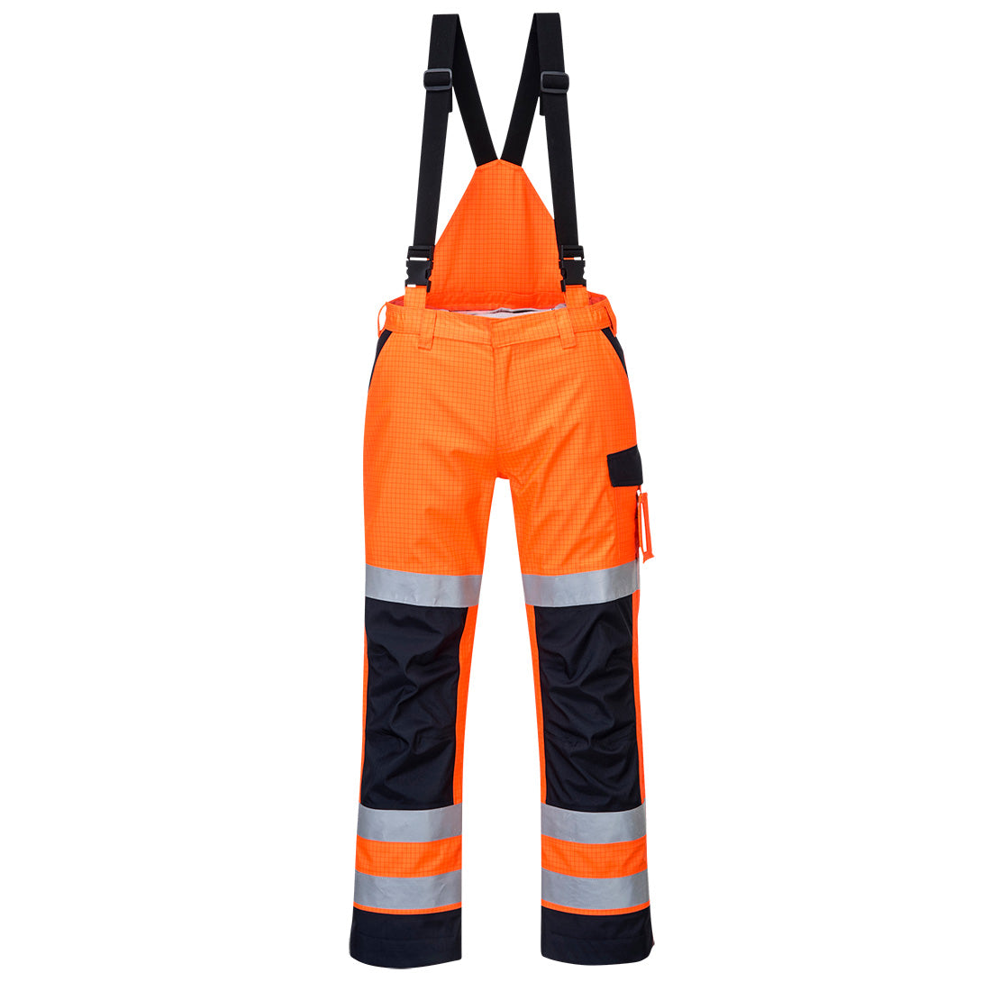 Portwest MV71 — Modaflame Rain+ Hi-Vis Multi-Norm Contrast FR Trousers