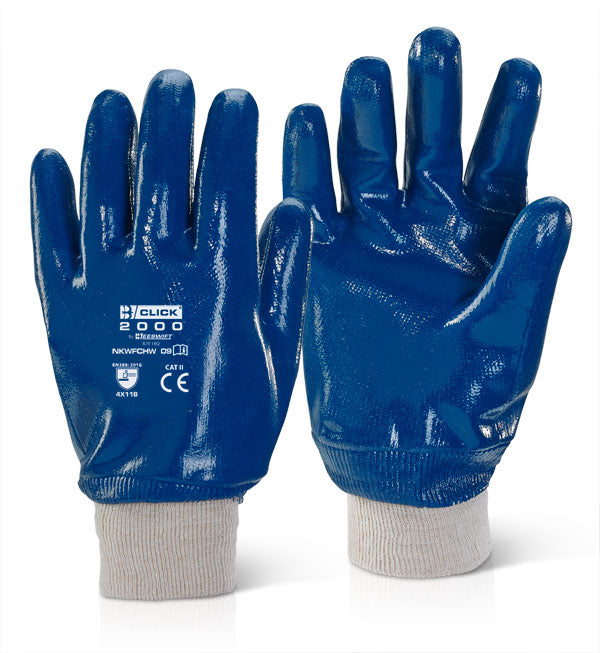 Beeswift NKWFCHW9 — NITRILE K/W F/C H/W BLUE SZ 9